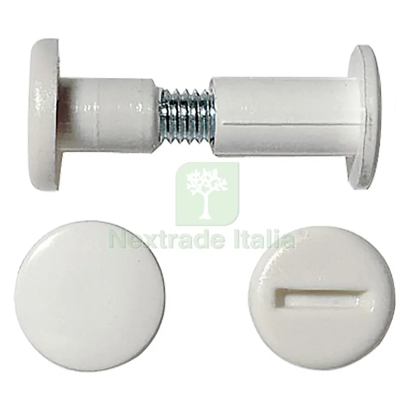 500PZ GIUNZIONE PER MOBILI MM 30÷40 - COLORE BIANCO — Minuteria metallica — rif. FERX.3083804NLM