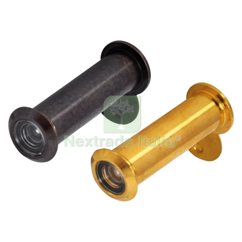 25PZ Spioncino Modello 'eurovista' mm 60/85 - Ottone bronzato — Ferramenta porte e finestre — rif. FERX.308660NLM 25PZ Spioncino Modello 'eurovista' mm 60/85 - Ottone bronzato — Ferramenta porte e finestre — rif. FERX.308660NLM