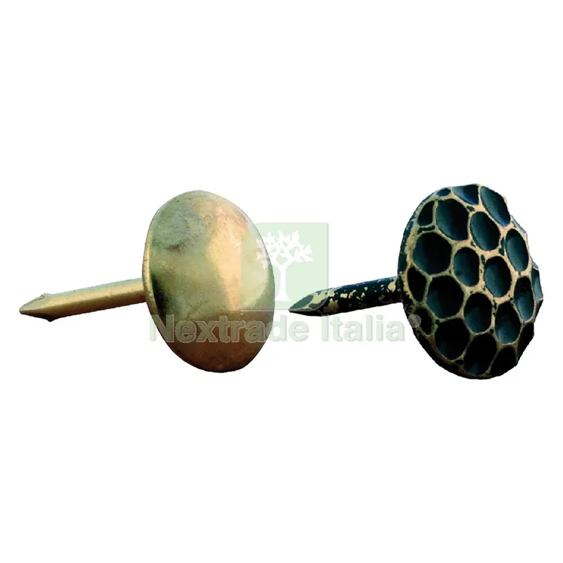 Bullette per Tappezziere mm 9 ottone sfumate cf. 500 pz — Chiodi e graffe — rif. FERX.309880NLM
