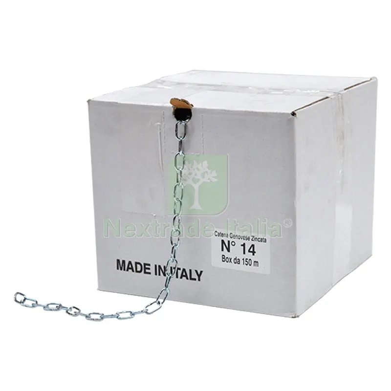 Catena Genovese n.28 mm 8,8 x mt 15 Ømm 37,4 x 16,0 — Tempo libero outdoor — rif. FERX.3112655NLM Catena Genovese n.28 mm 8,8 x mt 15 Ømm 37,4 x 16,0 — Tempo libero outdoor — rif. FERX.3112655NLM