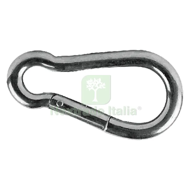 50PZ MOSCHETTONE POMPIERE mm 50 — Ganci, moschettoni e anelli — rif. FERX.3111099NLM 50PZ MOSCHETTONE POMPIERE mm 50 — Ganci, moschettoni e anelli — rif. FERX.3111099NLM