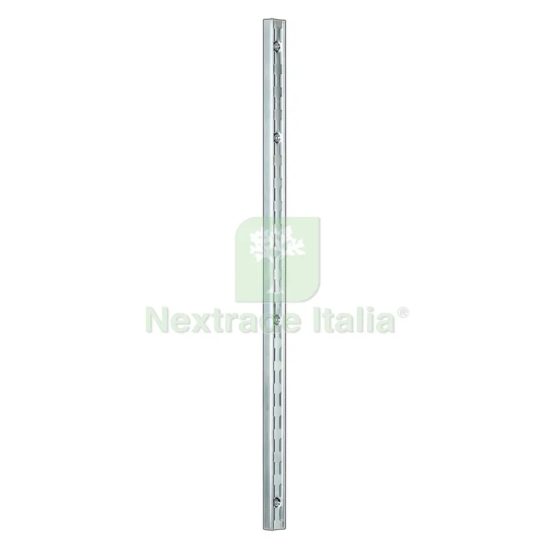 10PZ Profilo Lineare per Mensole ART.2750 H. cm 100 - zincato — Arredo — rif. FERX.3700108NLM 10PZ Profilo Lineare per Mensole ART.2750 H. cm 100 - zincato — Arredo — rif. FERX.3700108NLM