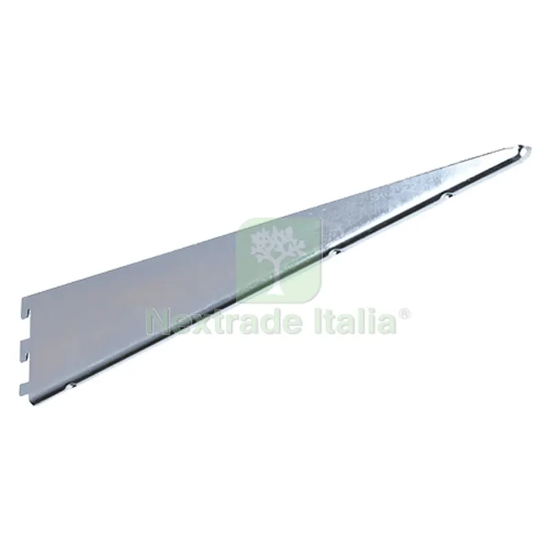 Reggimensola 3 Denti per Profilo Lineare ART.2770 cm 50 - portata 85 kg vern.bianca — Ferramenta per legno e mobili — rif. FERX.3700127NLM