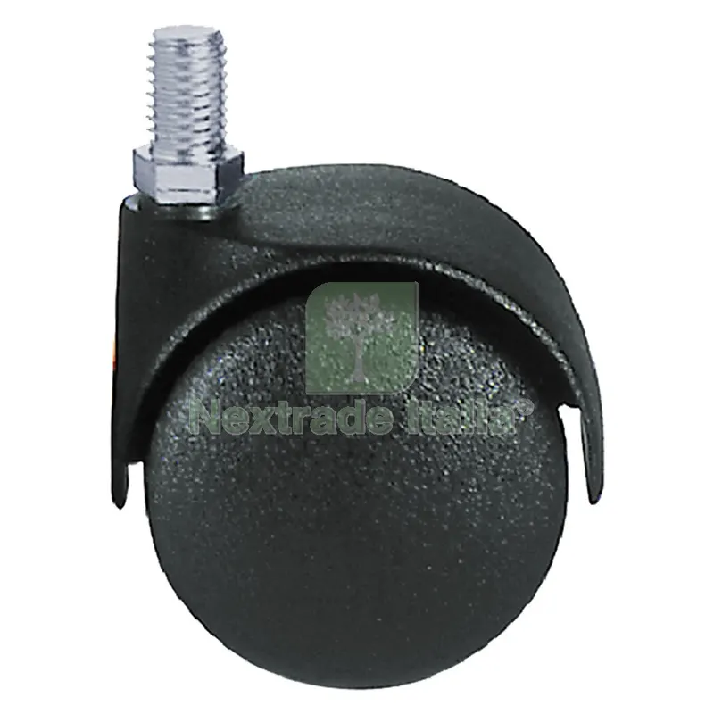 RUOTA PER MOBILI DOPPIA ø 40 pz 4 - perno ø 8 — Ferramenta per legno e mobili — rif. FERX.314880NLM RUOTA PER MOBILI DOPPIA ø 40 pz 4 - perno ø 8 — Ferramenta per legno e mobili — rif. FERX.314880NLM