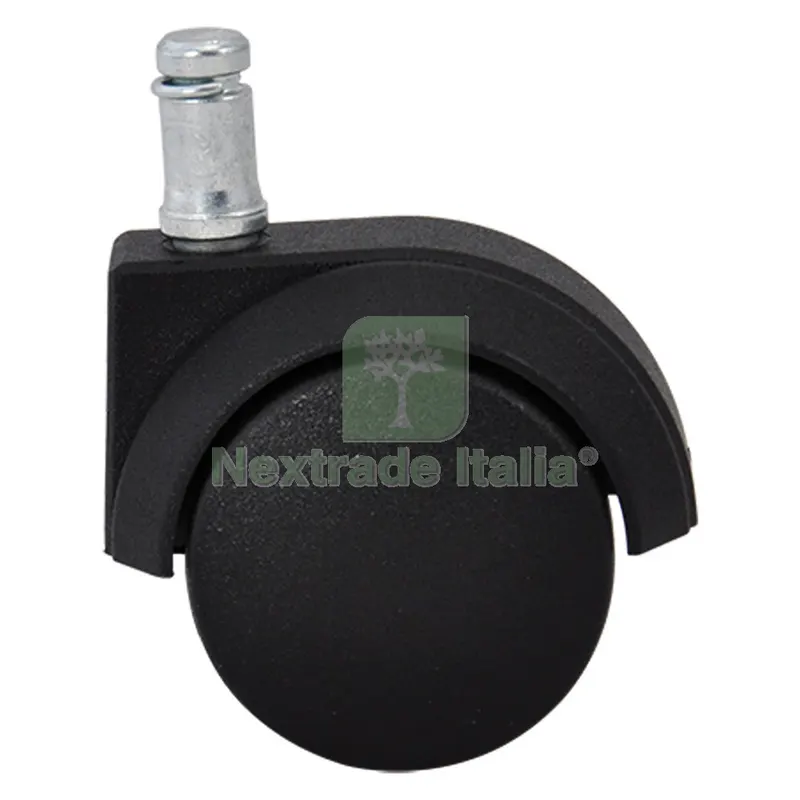 Ruota per Mobili Doppia ø 50 pz 4 - perno mm 11 x 20 — Ferramenta per legno e mobili — rif. FERX.314889NLM