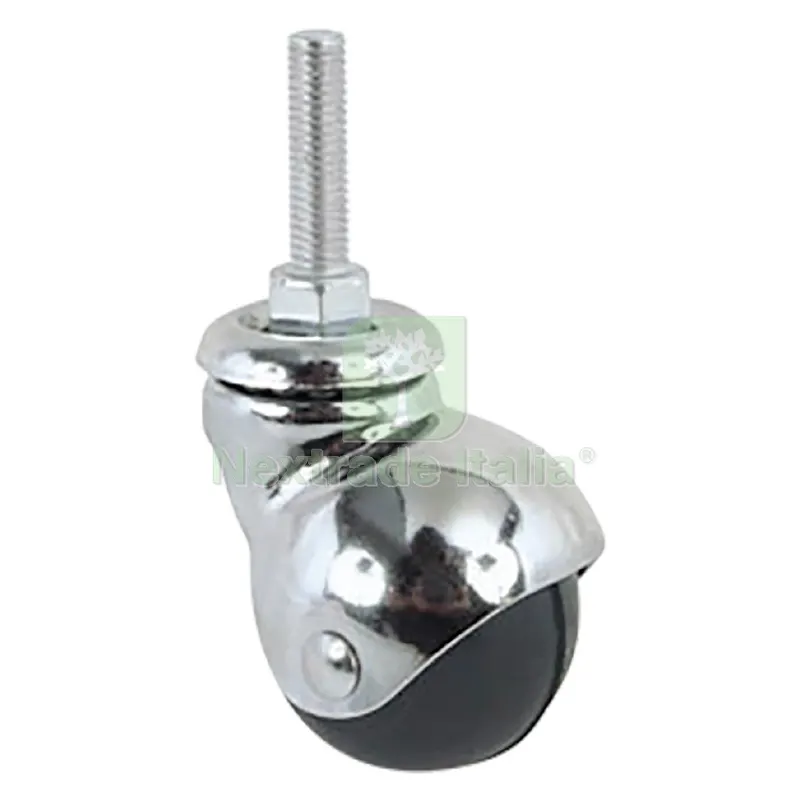 Ruota per Mobili ART.165/B ø 50 - perno mm 8 x 15 - nera — Ferramenta per legno e mobili — rif. FERX.3145714NLM Ruota per Mobili ART.165/B ø 50 - perno mm 8 x 15 - nera — Ferramenta per legno e mobili — rif. FERX.3145714NLM
