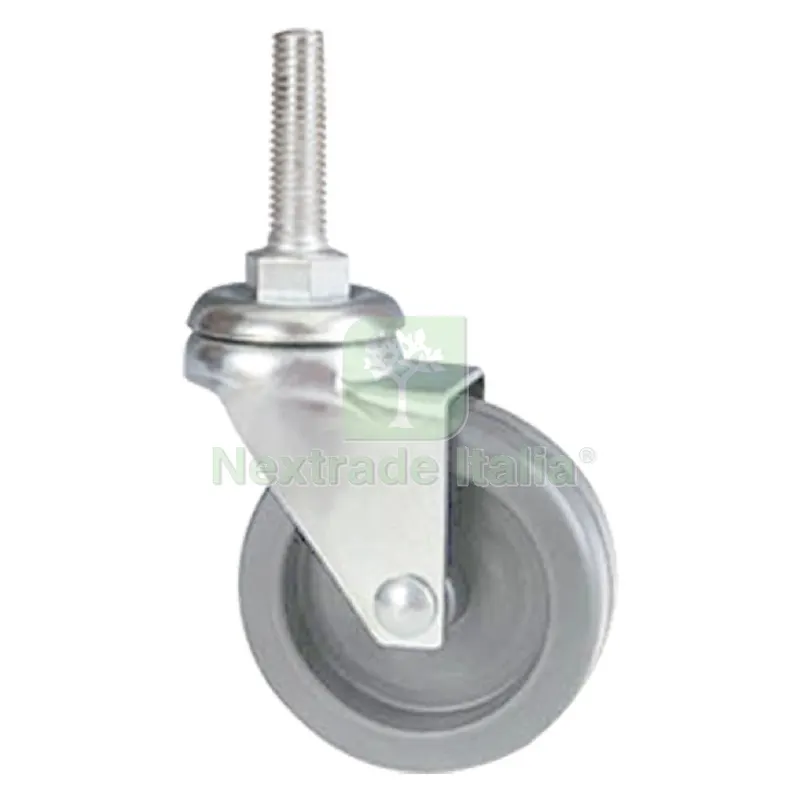 RUOTA PER MOBILI ART. 220/B ø 40 - perno mm 8 x 30 - grigia — Ferramenta per legno e mobili — rif. FERX.314761NLM