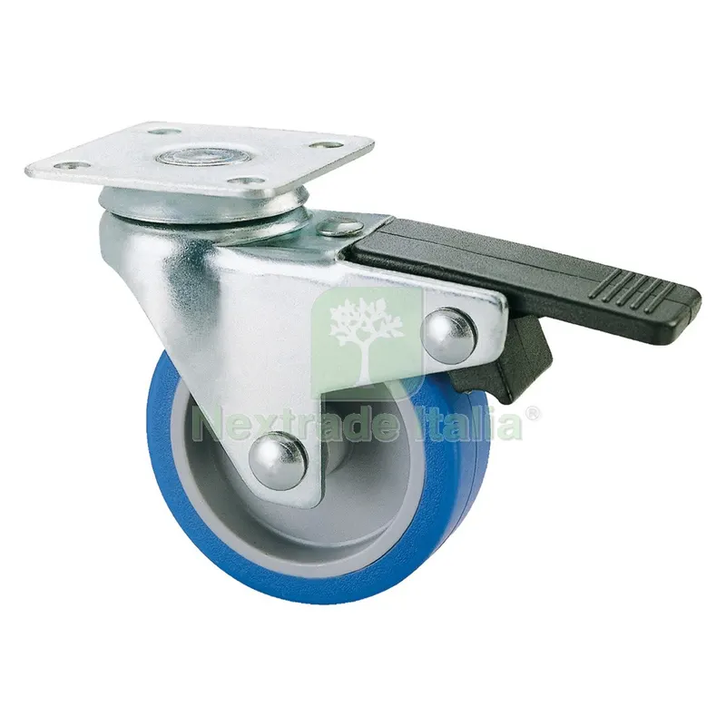 RUOTA PER MOBILI ART. 221/BIS ø 40 - piastra mm 40 x 40 — Ferramenta per legno e mobili — rif. FERX.3147822NLM