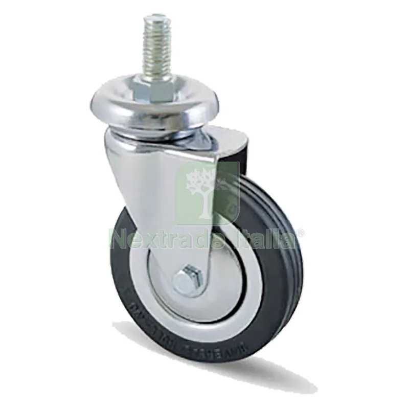 4PZ RUOTE PER MOBILI ART. 155/B ø 80 perno 12 MA — Ferramenta per legno e mobili — rif. FERX.314554NLM