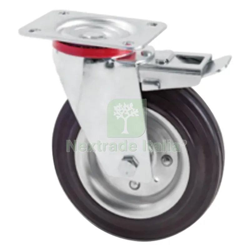 RUOTA PER CARRELLI ART. 103 ø mm 100 x 30 port. kg 70 — Casalinghi e organizzazione — rif. FERX.314672NLM RUOTA PER CARRELLI ART. 103 ø mm 100 x 30 port. kg 70 — Casalinghi e organizzazione — rif. FERX.314672NLM