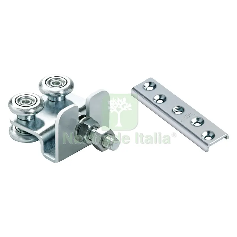 CARRELLO A 4 CUSCINETTI CON PIASTRA ART.40/24+42 ø mm 24 - 10 MA — Accessori bagno — rif. FERX.315076NLM