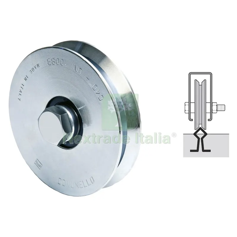 6PZ RUOTA PER CANCELLI GOLA A ''Y'' ART.306Y ø 120 — Accessori bagno — rif. FERX.315146NLM 6PZ RUOTA PER CANCELLI GOLA A ''Y'' ART.306Y ø 120 — Accessori bagno — rif. FERX.315146NLM