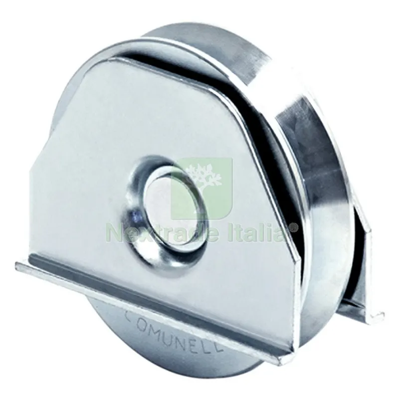 6PZ Ruota per Cancelli Gola a ''V'' ART.330V ø 100 — Accessori bagno — rif. FERX.3153448NLM 6PZ Ruota per Cancelli Gola a ''V'' ART.330V ø 100 — Accessori bagno — rif. FERX.3153448NLM