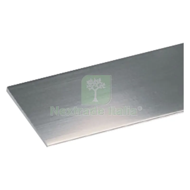 10PZ PROFILO PER FAI DA TE PIATTO mm 20x2 - mt 2 argento brillante — Isolanti e reti — rif. FERX.1034102NLM