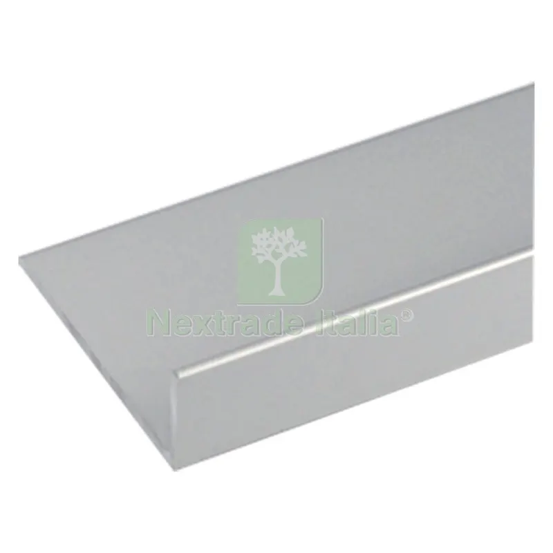 10PZ PROFILO PER FAI DA TE ANGOLARE TIPO 'L' MM 20 X 10 X 1 - MT 2 COLORE ARGENTO — Isolanti e reti — rif. FERX.1031742NLM