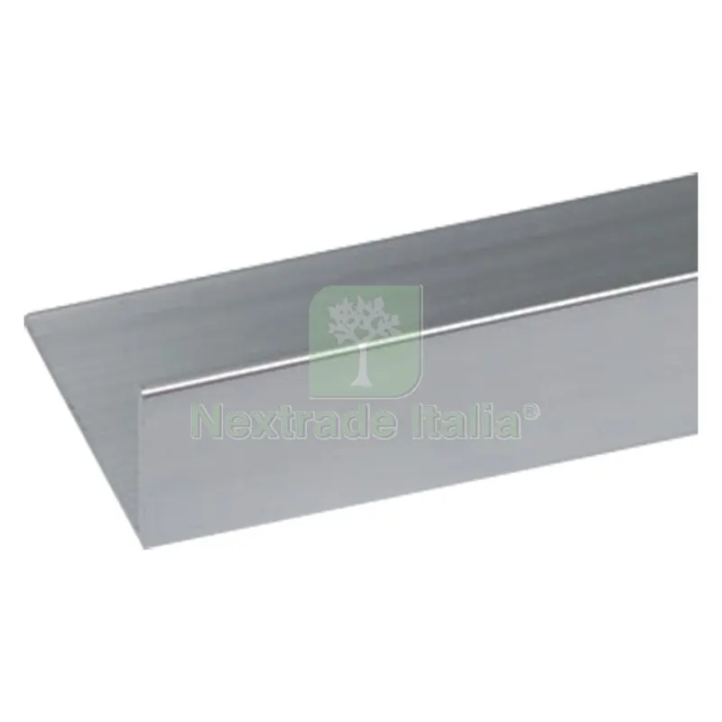10PZ PROFILO PER FAI DA TE ANGOLARE TIPO 'L' mm 20 x 10 x 1 - mt 2 arg.brillante — Isolanti e reti — rif. FERX.1034142NLM