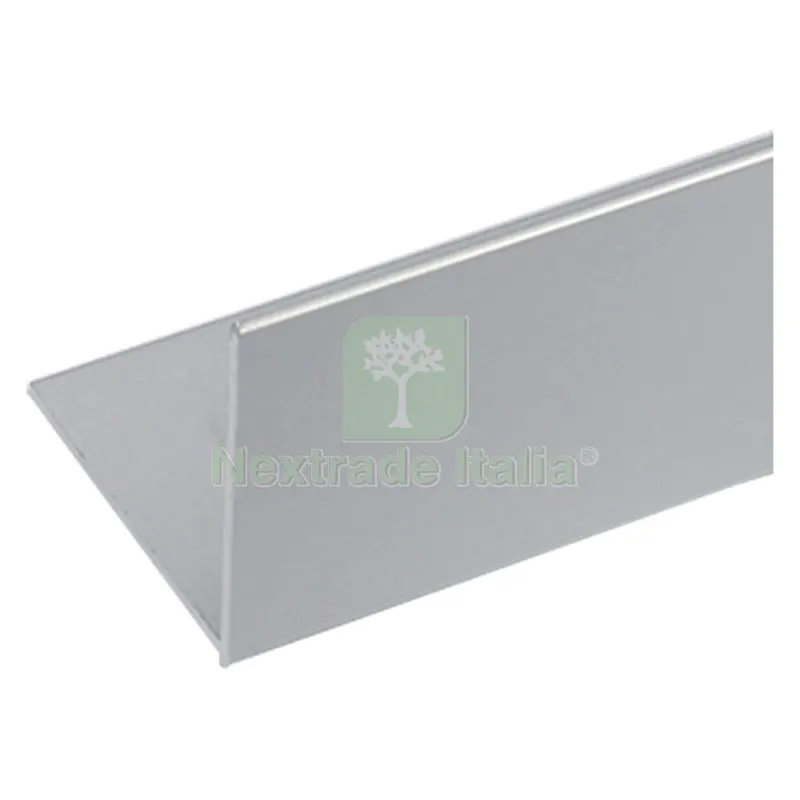 8PZ PROFILO PER FAI DA TE ANGOLARE MM 10 X 10 X 1 - MT 2 COLORE ARGENTO — Isolanti e reti — rif. FERX.1031720NLM