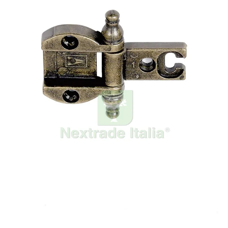 2PZ CERNIERA PER MOBILI 'A0055' bronzata — Ferramenta per legno e mobili — rif. FERX.3069210NLM — foto 2