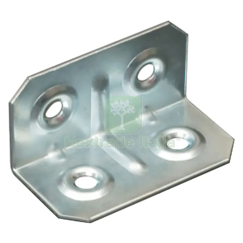 100PZ Piastrina di Giunzione AD Angolo mm 20 x 20 x 40 — Ferramenta per legno e mobili — rif. FERX.3095060NLM