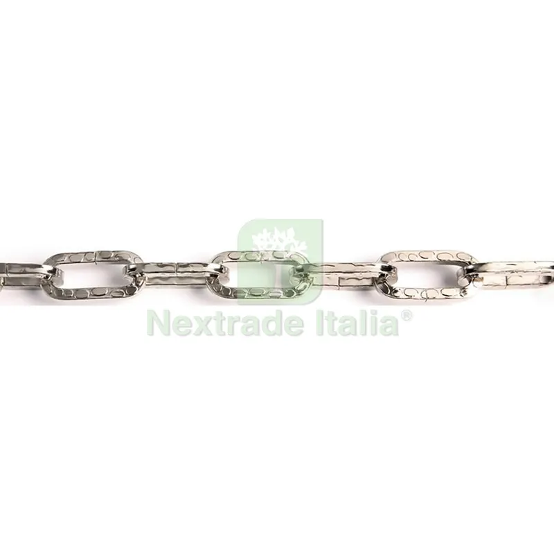 Catena Ornamentale Pretagliata Martellata Quadrata 2,5 mt - nera — Tempo libero outdoor — rif. FERX.3115024NLM