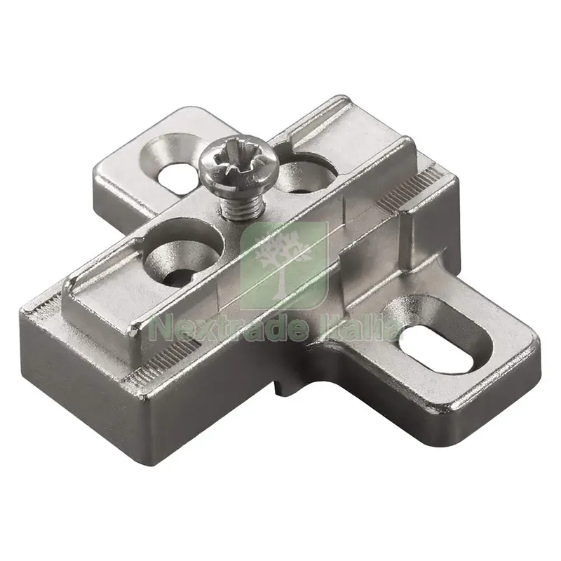 10PZ BASETTA REGOLABILE CERNIERE PER ANGOLI art. B2S3B99B6 — Cerniere e cardini — rif. FERX.3070470NLM 10PZ BASETTA REGOLABILE CERNIERE PER ANGOLI art. B2S3B99B6 — Cerniere e cardini — rif. FERX.3070470NLM