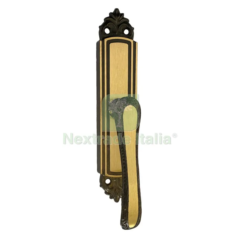 10PZ Cremonese Impugnatura Maniglia 'giglio' con fori — Maniglie e pomelli — rif. FERX.303070NLM 10PZ Cremonese Impugnatura Maniglia 'giglio' con fori — Maniglie e pomelli — rif. FERX.303070NLM