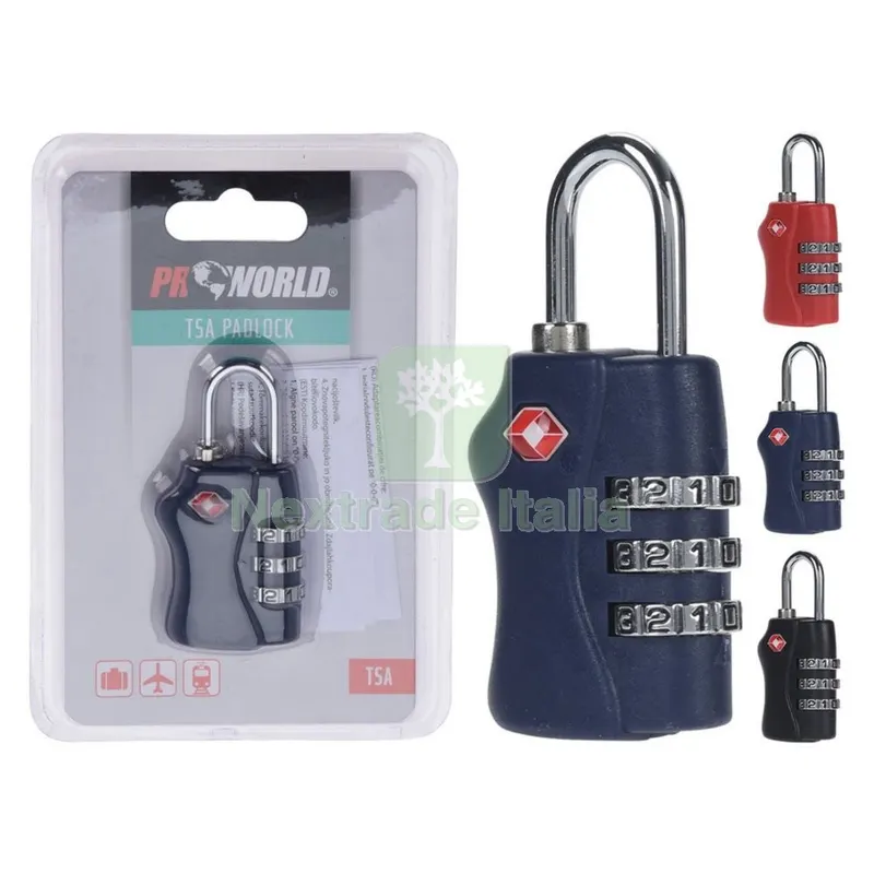 Lucchetto Cifrato per Bagagli 3 cifre nx1 — Lucchetti e catene — rif. FERX.302566NLM