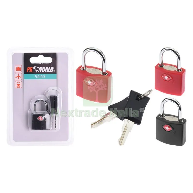 Lucchetto con Chiave per Bagagli 42 mm nx1 — Lucchetti e catene — rif. FERX.302569NLM