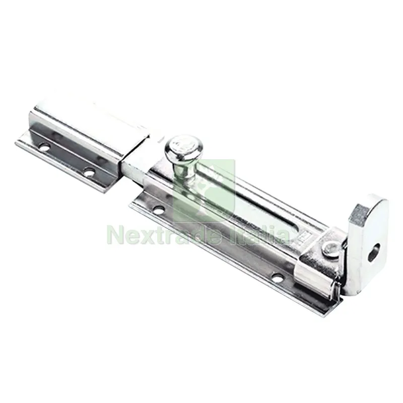 4PZ Catenaccio con Porta Lucchetto e Contropiastra ART. 755 mm 215 — Serrature e cilindri — rif. FERX.3071990NLM 4PZ Catenaccio con Porta Lucchetto e Contropiastra ART. 755 mm 215 — Serrature e cilindri — rif. FERX.3071990NLM