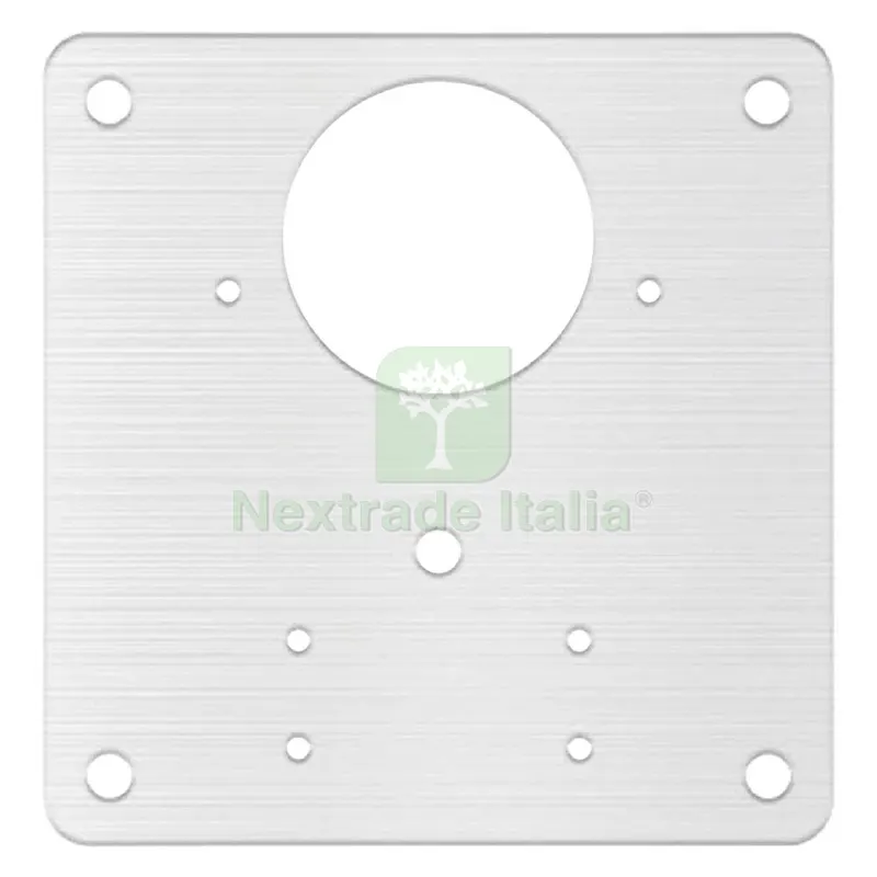 12PZ Piastra Riparazione Ante 'jolly' mm 90 x 90 - sp. 0,8 - foro Ø 35 mm — Isolanti e reti — rif. FERX.309590NLM