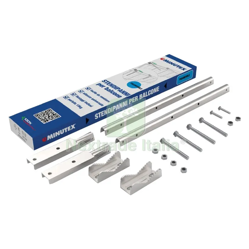 STENDIBIANCHERIA PIEGHEVOLE PER BALCONE verniciato bianco — Stendibiancheria e bucato — rif. FERX.3105752NLM STENDIBIANCHERIA PIEGHEVOLE PER BALCONE verniciato bianco — Stendibiancheria e bucato — rif. FERX.3105752NLM