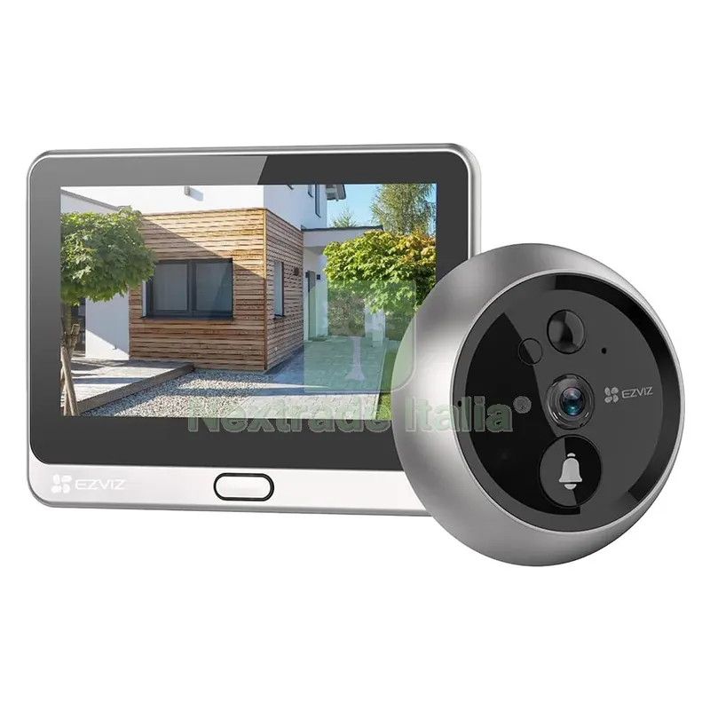 SPIONCINO DIGITALE PER PORTE 'DP2 2K' EZVIZ risoluzione 2K 3MP - / colore argento — Ferramenta porte e finestre — rif. FERX.308692NLM