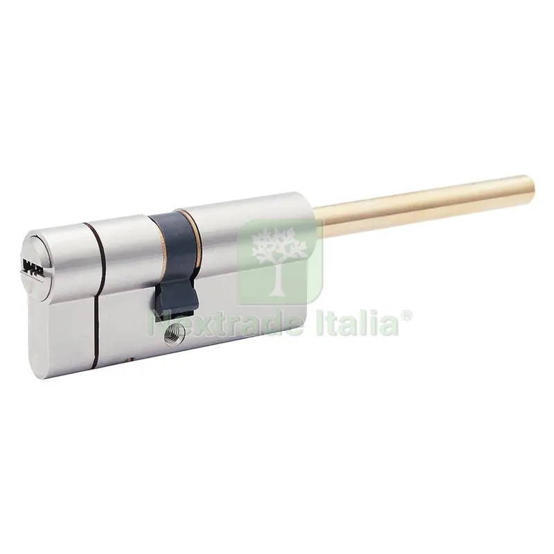 CILINDRO PROFILATO PER POMOLO SERIE 'Y500' mm 40+10+25 = 75 (45+30) nichelato — Serrature e cilindri — rif. FERX.3023526NLM