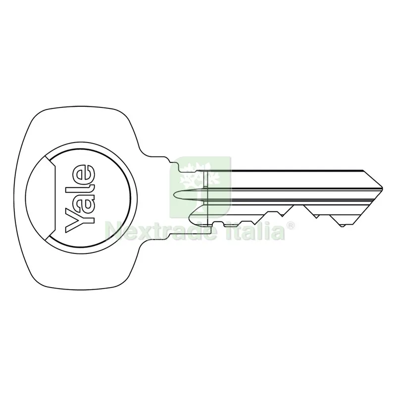 CHIAVE OTTONE NICHELATO profilo destro — Serrature e cilindri — rif. FERX.3023780NLM CHIAVE OTTONE NICHELATO profilo destro — Serrature e cilindri — rif. FERX.3023780NLM