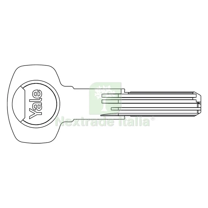 CHIAVE OTTONE NICHELATO profilo reversibile — Serrature e cilindri — rif. FERX.3023790NLM CHIAVE OTTONE NICHELATO profilo reversibile — Serrature e cilindri — rif. FERX.3023790NLM
