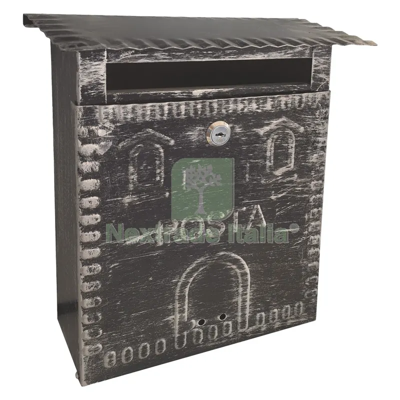 CASSETTA POSTALE 'FRESIA' cm 26x10 x h 29 - argento ero antico — Casalinghi e organizzazione — rif. FERX.313083NLM CASSETTA POSTALE 'FRESIA' cm 26x10 x h 29 - argento ero antico — Casalinghi e organizzazione — rif. FERX.313083NLM