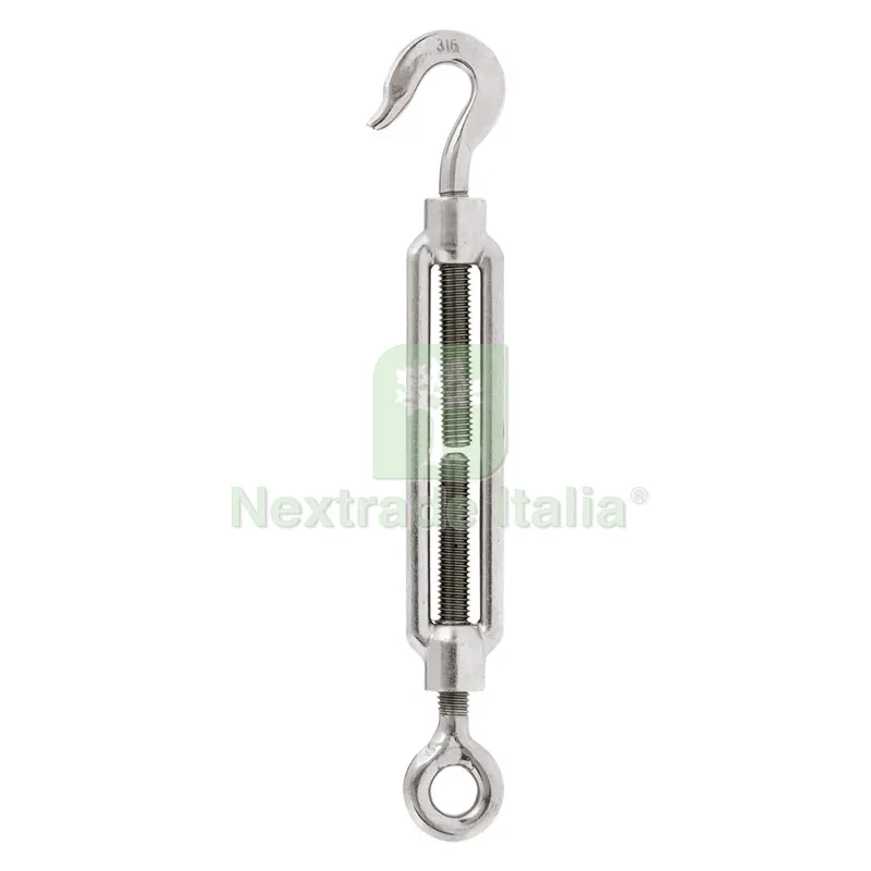 10PZ TENDITORE AD OCCHIO E GANCIO M 10 nx1 — Accessori recinzione — rif. FERX.311036NLM