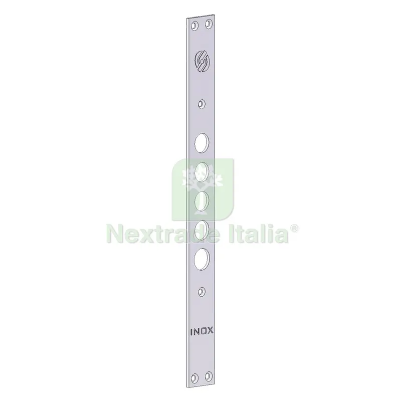 FRONTALE PER SERRATURE PORTE BLINDATE interasse mm 28 - 5 fori — Serrature e cilindri — rif. FERX.3201136NLM