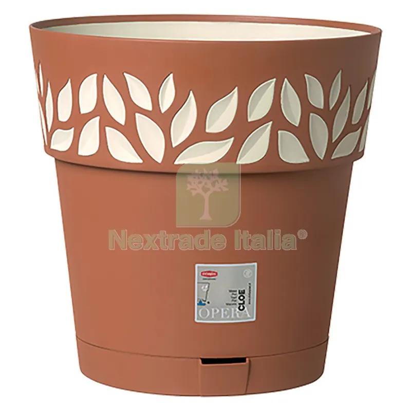 VASO TONDO ''CLOE'' ø 15 x h.15 - grafite/grigio luce — Vasi e fioriere — rif. FERX.6126554NLM VASO TONDO ''CLOE'' ø 15 x h.15 - grafite/grigio luce — Vasi e fioriere — rif. FERX.6126554NLM