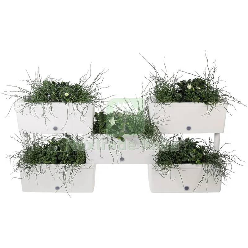 KIT FIORIERE COMPONIBILI 'BRICK' kit 5 pz - colore grigio — Vasi e fioriere — rif. FERX.6127910NLM KIT FIORIERE COMPONIBILI 'BRICK' kit 5 pz - colore grigio — Vasi e fioriere — rif. FERX.6127910NLM
