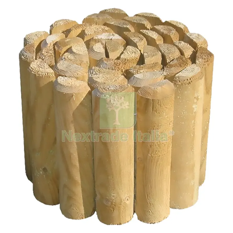 BORDATURA MODULARE IN LEGNO 'ROLLBORDER' sezione 6 x 20 cm - lungh. 2 metri — Tubi e raccordi — rif. FERX.6125378NLM