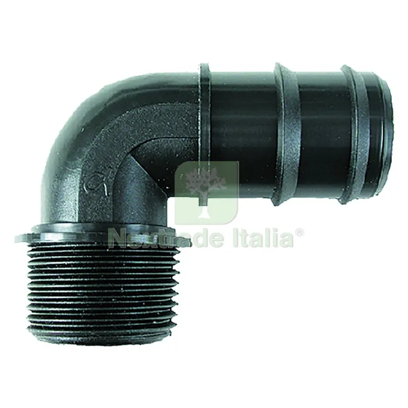 100PZ RACCORDO A 90° CON FILETTO MASCHIO M 20 x 3/4 — Tubi e raccordi — rif. FERX.615163NLM