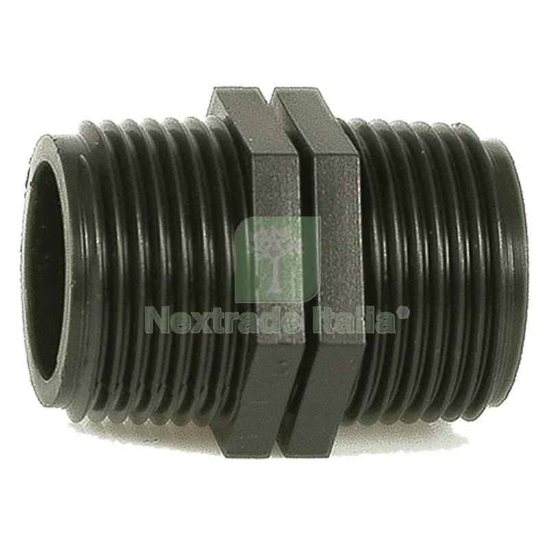 100PZ NIPPLO IN POLIPROPILENE PN10 1/2x 1/2 — Tubi e raccordi — rif. FERX.6151500NLM