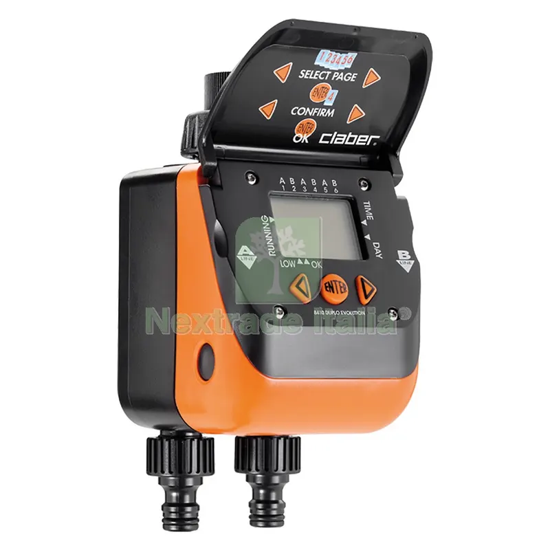 PROGRAMMATORE ELETTRONICO 'AQUAUNO DUPLO EVOLUTION Art. 8410 - 3 programmi per linea — Irrigazione — rif. FERX.6155550NLM