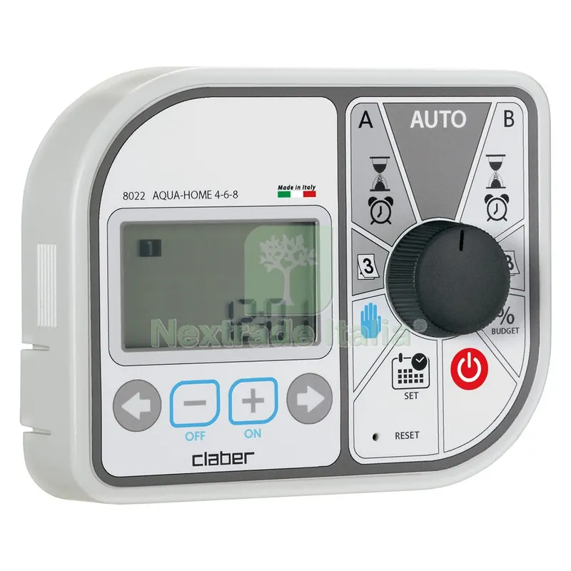 PROGRAMMATORE ELETTRONICO 'AQUA-HOME 4-6-8' Art. 8022 - 2 programmi blister — Irrigazione — rif. FERX.6155560NLM