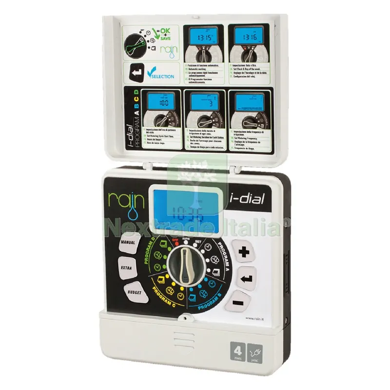 CENTRALINA RAIN 'I-DIAL' 4 stazioni - 24VAC grigio — Irrigazione — rif. FERX.6119956NLM