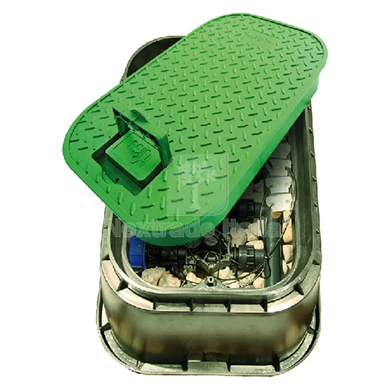 Pozzetto Rettangolare con Coperchio cm 52 x 40 x H 33 — Scarichi e sifoni — rif. FERX.611984NLM Pozzetto Rettangolare con Coperchio cm 52 x 40 x H 33 — Scarichi e sifoni — rif. FERX.611984NLM