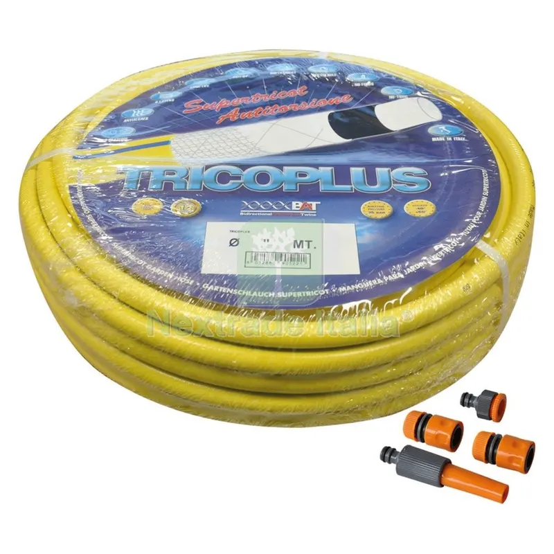 TUBO 'TRICOPLUS' CON RACCORDI mm 15 x 15 mt. 5/8 + kit raccordi — Tubi e raccordi — rif. FERX.612313NLM TUBO 'TRICOPLUS' CON RACCORDI mm 15 x 15 mt. 5/8 + kit raccordi — Tubi e raccordi — rif. FERX.612313NLM