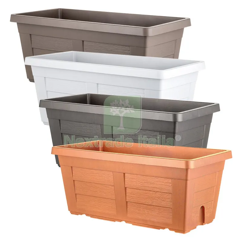 FIORIERA RETTANGOLARE cm 80 x 40 x 34 - cotto chiaro — Vasi e fioriere — rif. FERX.612800NLM FIORIERA RETTANGOLARE cm 80 x 40 x 34 - cotto chiaro — Vasi e fioriere — rif. FERX.612800NLM