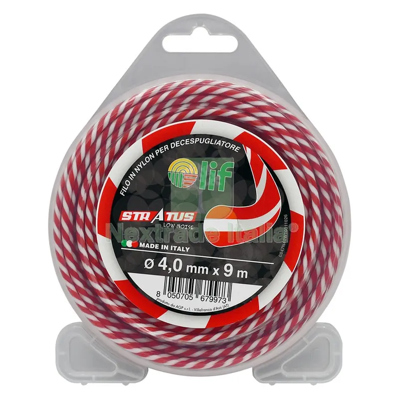 FILO PROFESSIONALE SILENZIATO 'STRATUS' tondo elicoidale mm 4,0 mt 9 — Punte, frese e dischi — rif. FERX.6208169NLM